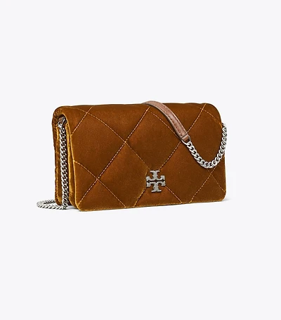 Kira Diamond Quilt Velvet Crossbody