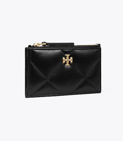 Kira Diamond Quilt Zip Card Case