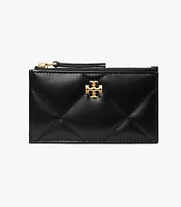 Kira Diamond Quilt Zip Card Case