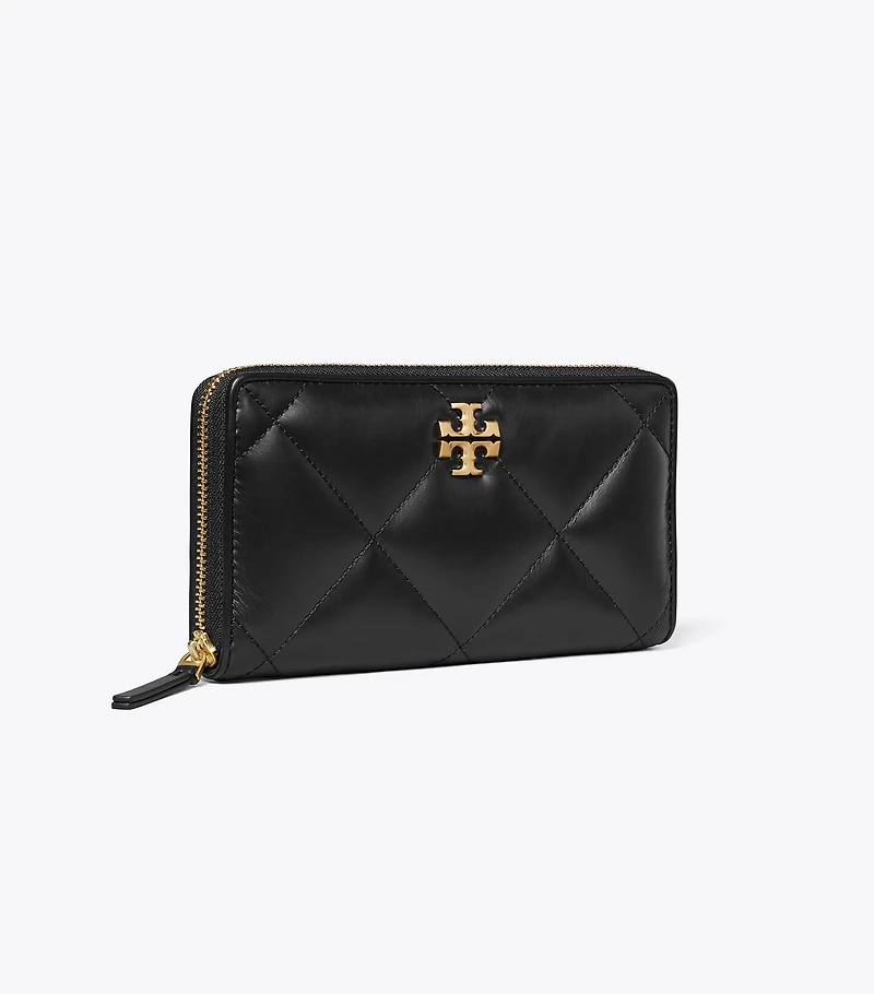 Kira Diamond Quilt Zip Continental Wallet