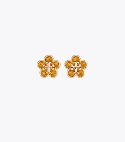 Kira Enamel Flower Stud Earring