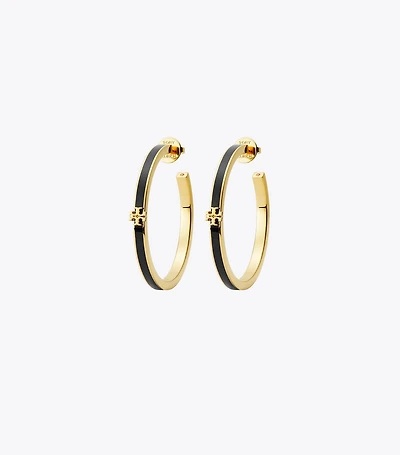 Kira Enamel Hoop Earring