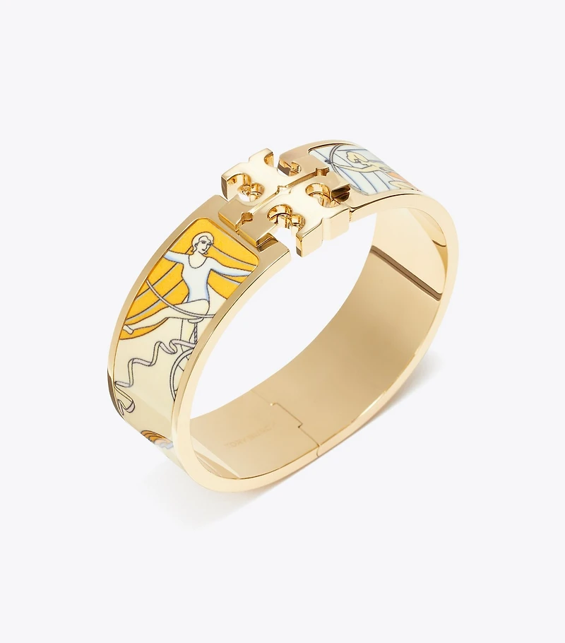 Kira Enamel Wide Bangle