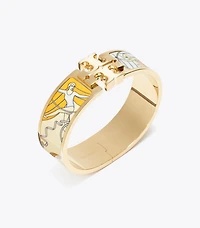 Kira Enamel Wide Bangle
