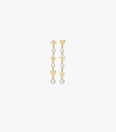 Kira Linear Pearl Earrings
