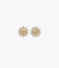 Kira Pearl Flower Stud