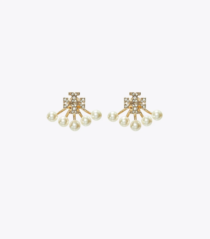 Kira Pearl Front-Back Earring