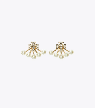 Kira Pearl Front-Back Earring