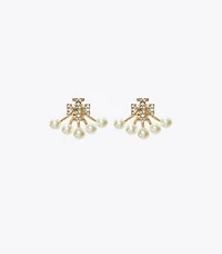 Kira Pearl Front-Back Earring