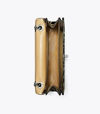 Kira Turnlock Calf Hair Shoulder Bag