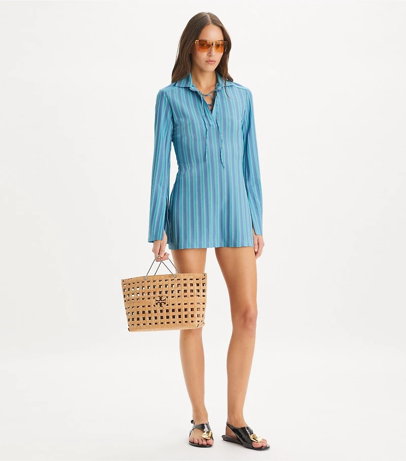 Lace-Up Jersey Tunic