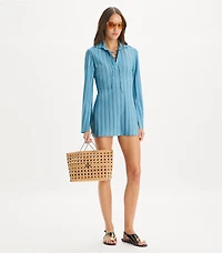 Lace-Up Jersey Tunic