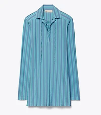 Lace-Up Jersey Tunic