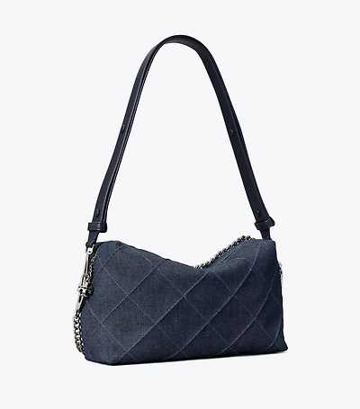 Large Fleming Denim Soft Crossbody Bag