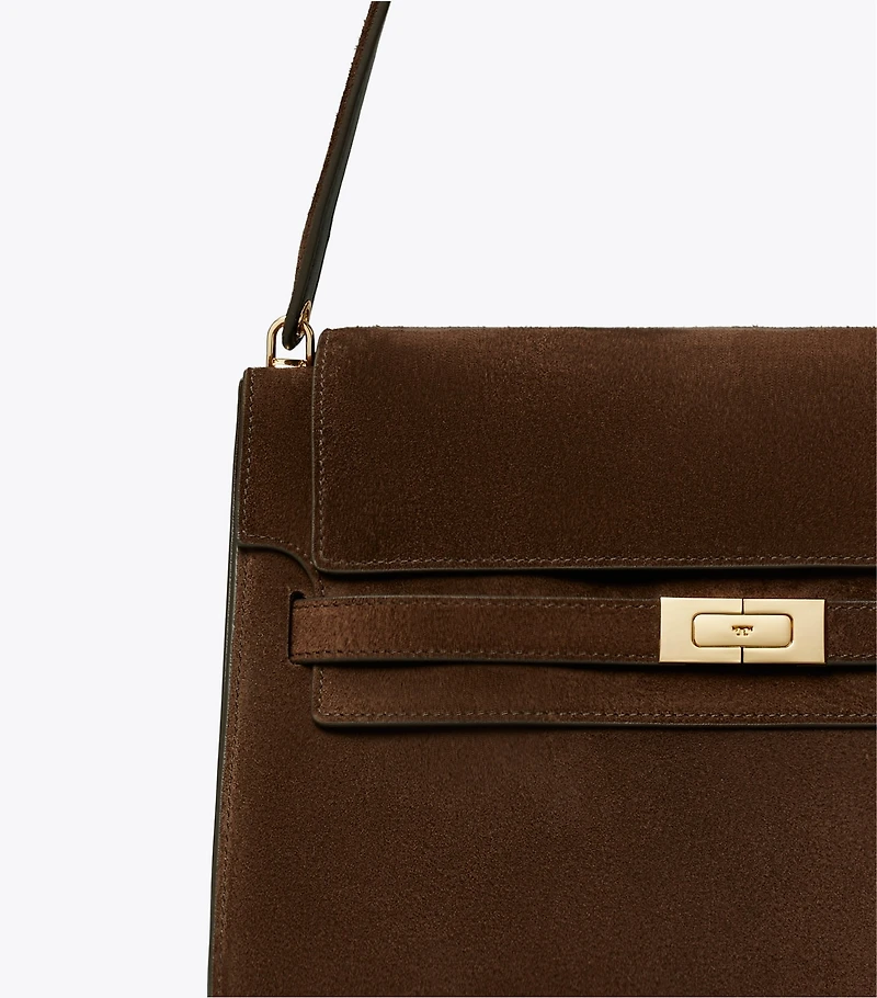 Large Lee Radziwill Suede Shoulder Bag