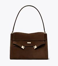 Large Lee Radziwill Suede Shoulder Bag