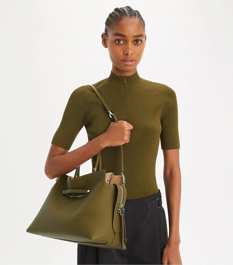 Large Mercer Pebbled Satchel