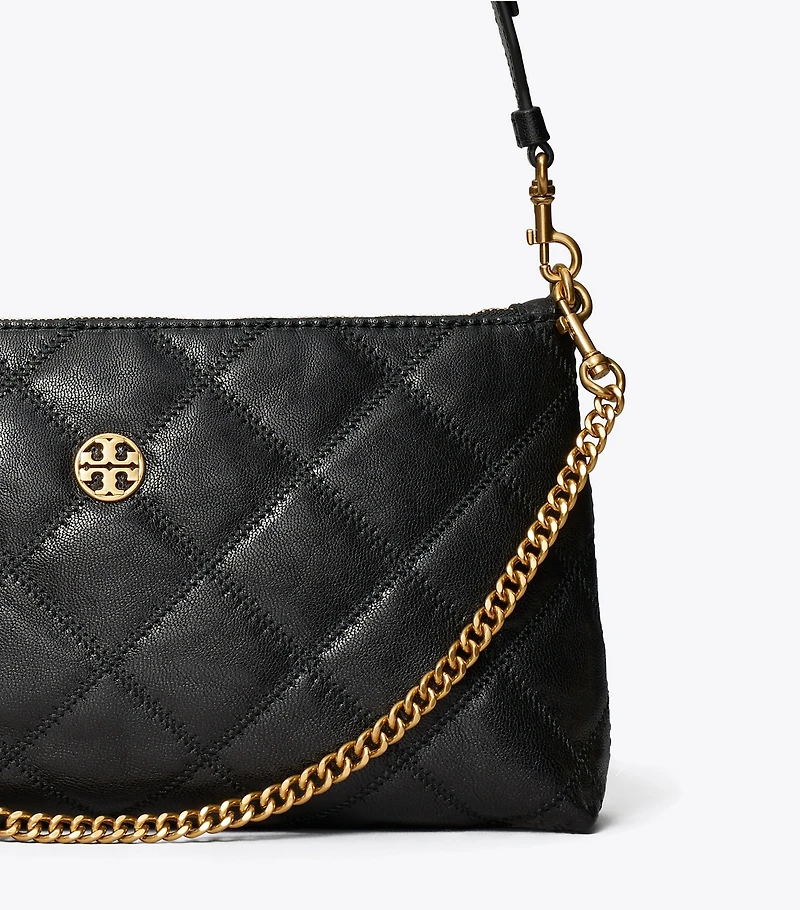Leather and Chain Shoulder Bag