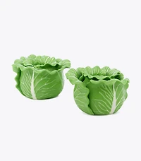 Lettuce Ware Candle Holder, Set of 2