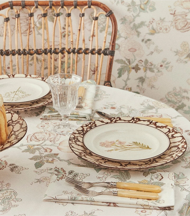 Lilac Flower Salad Plates, Set of 4