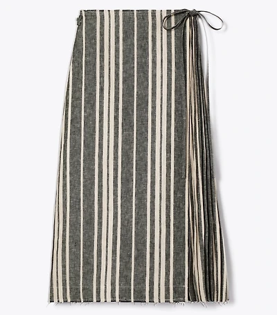 Linen Wrap Skirt