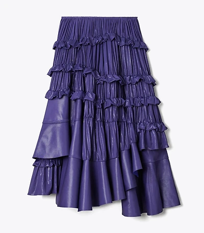Liquid Jersey Ruffle Skirt