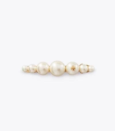 Logo Pearl Hair Clip