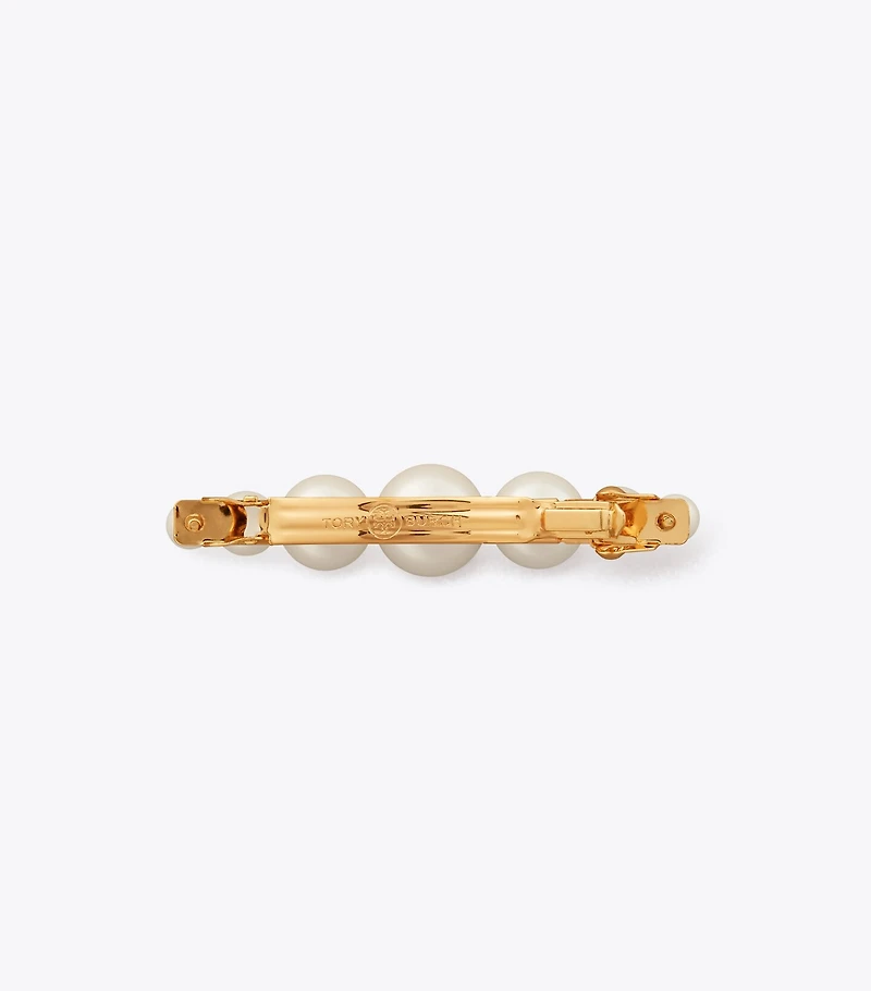 Logo Pearl Hair Clip