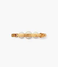 Logo Pearl Hair Clip