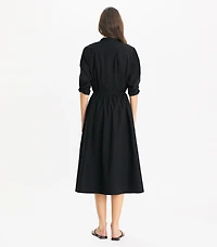 Long Poplin Shirtdress