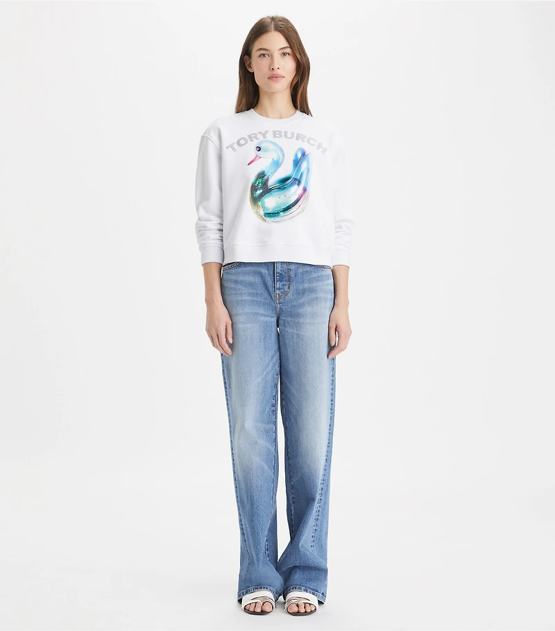 Lucky Duck Cotton Sweatshirt