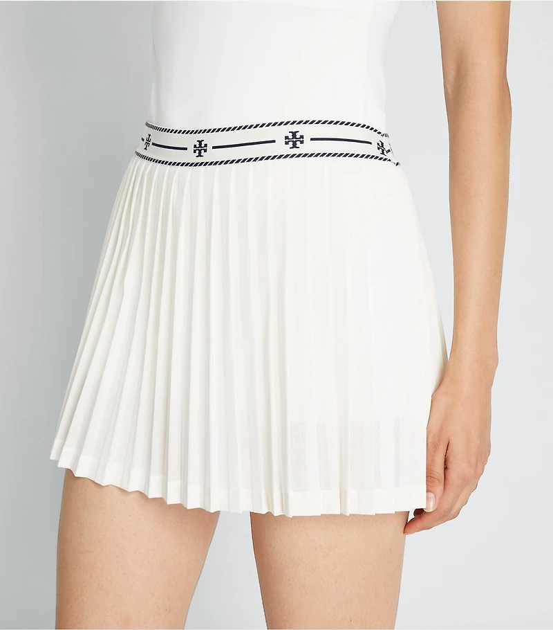 Mesh Pleated Tennis Skirt