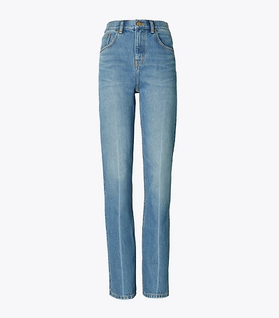 Mid-Rise Slim Straight Jean