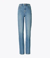 Mid-Rise Slim Straight Jean