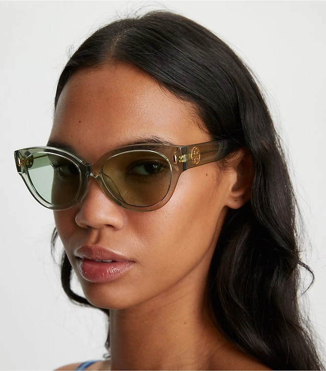 Tory Burch Miller Cat-Eye Sunglasses | The Summit display picture 2