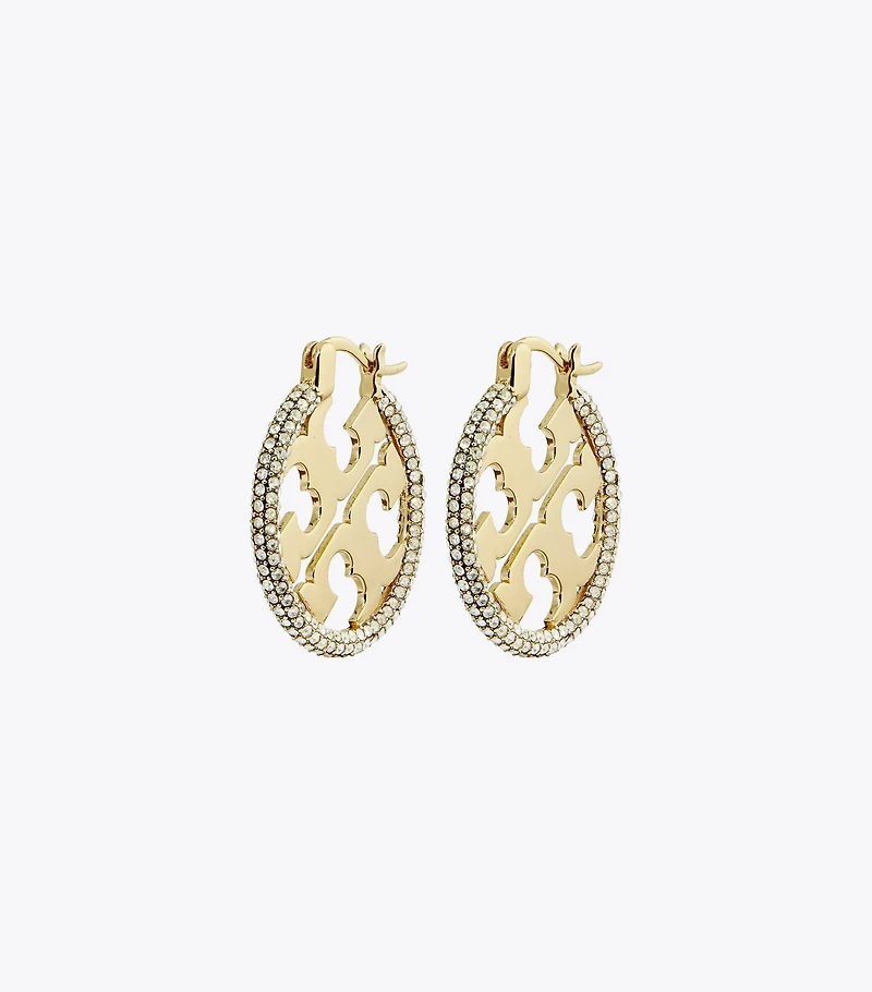 Miller Pavé Hoop Earrings