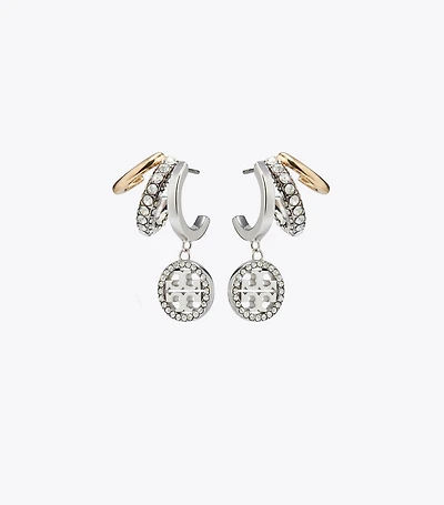 Miller Pavé Triple Hoop Earrings