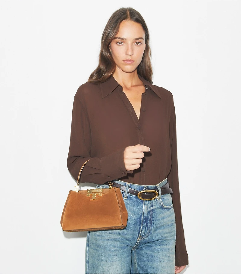 Mini Eleanor Suede Satchel