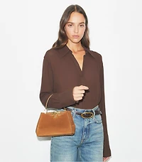 Mini Eleanor Suede Satchel