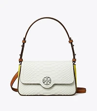 Mini Embossed Leather Shoulder Bag