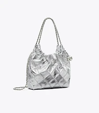 Mini Fleming Metallic Hobo Bag