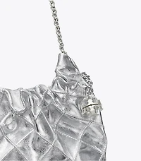 Mini Fleming Metallic Hobo Bag