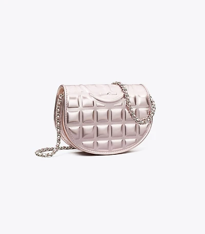 Mini Fleming Metallic Square Quilt Crossbody