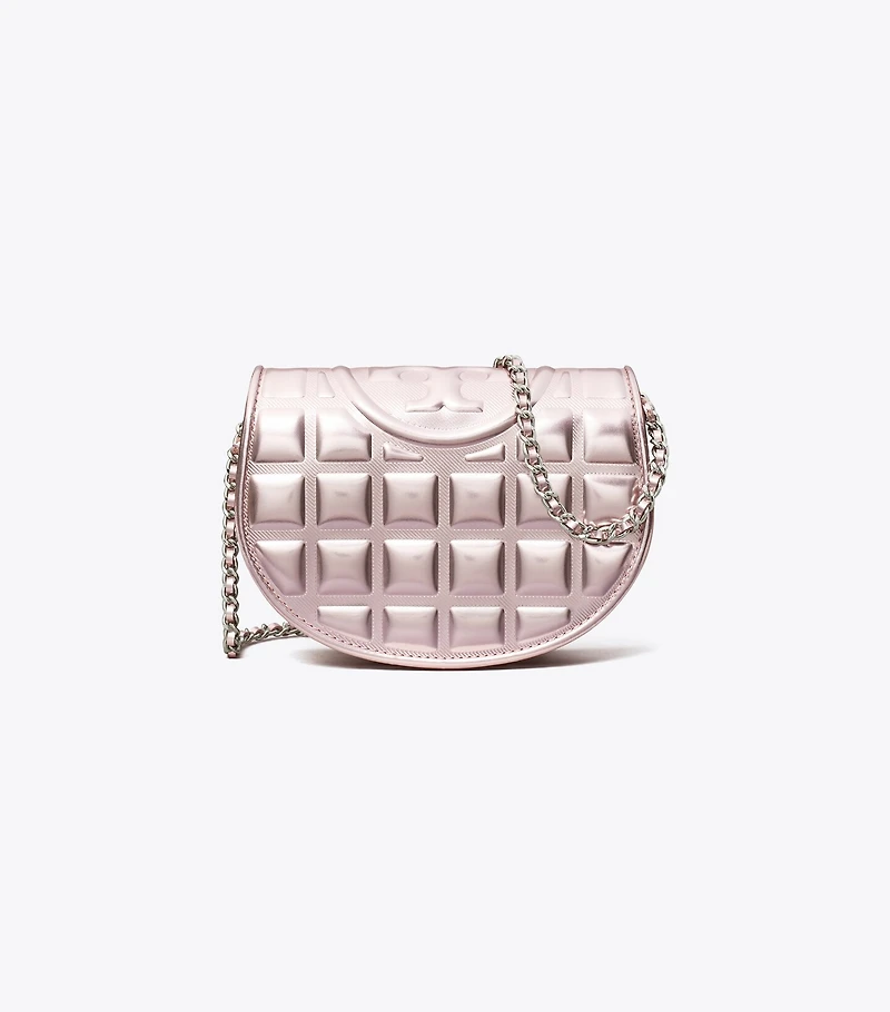 Mini Fleming Metallic Square Quilt Crossbody