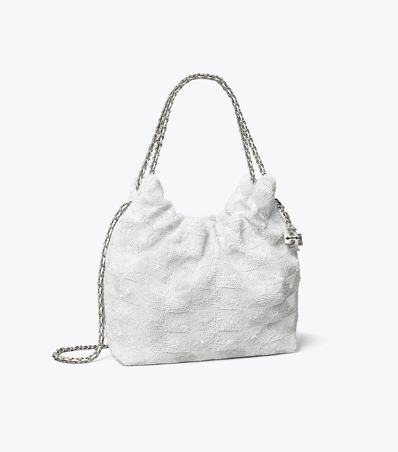 Mini Fleming Sequin Hobo Bag