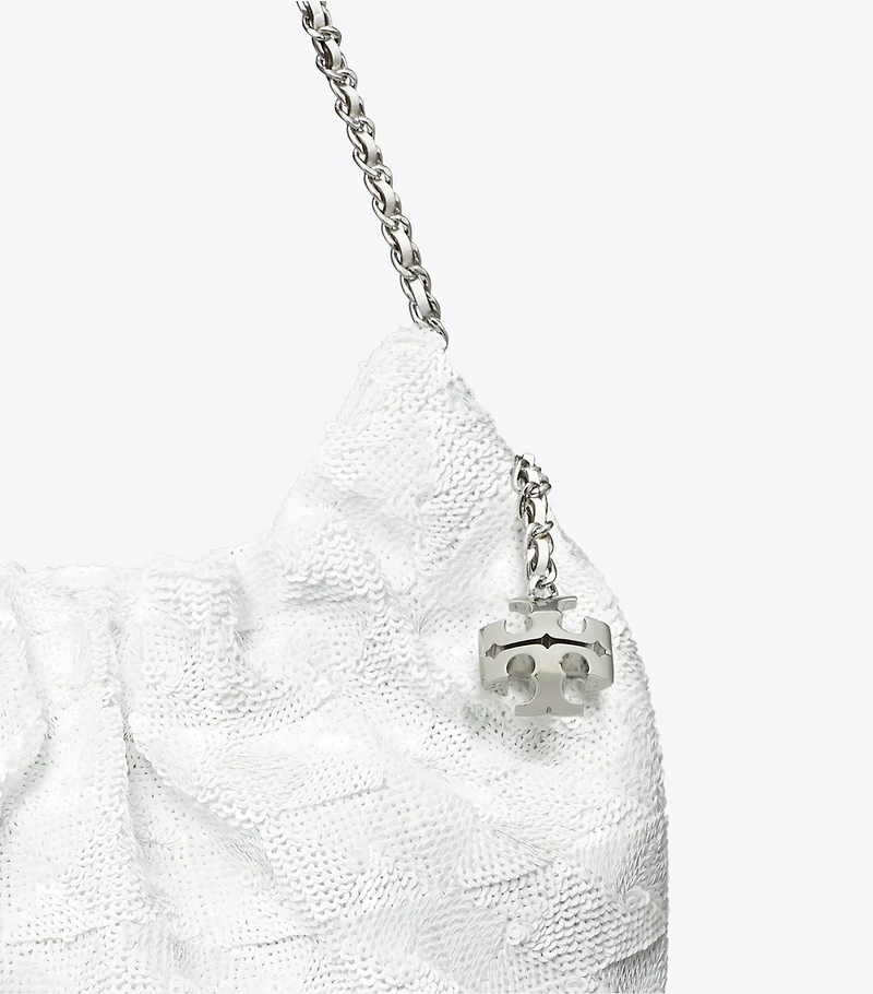 Mini Fleming Sequin Hobo Bag