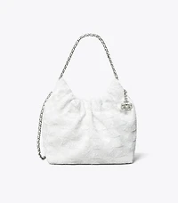 Mini Fleming Sequin Hobo Bag