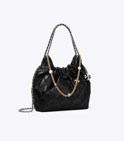 Mini Fleming Soft Distressed Hobo Bag