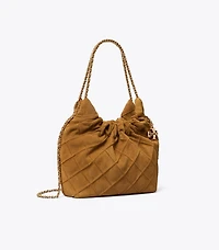 Mini Fleming Soft Suede Hobo Bag