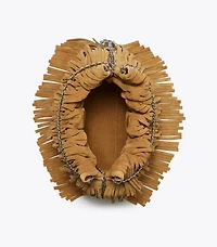 Mini Fleming Suede Fringe Hobo Bag